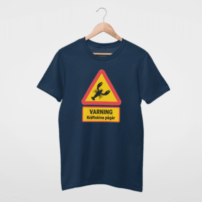 T-Shirt - Varning kraftskiva pagar