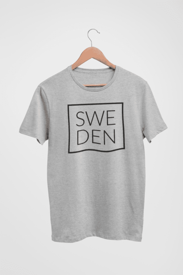 T-Shirt - Sweden in a square (svart print)