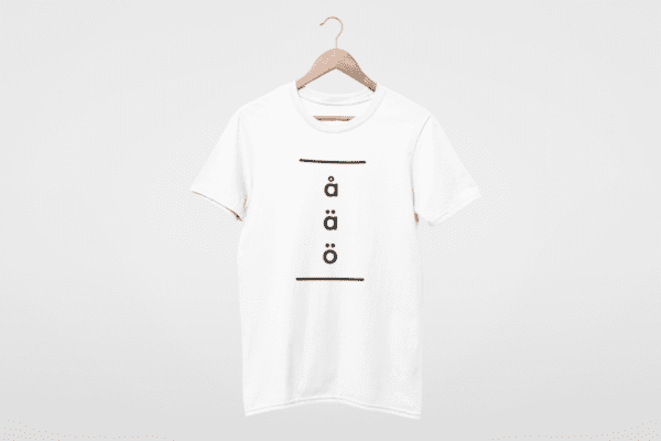 T-Shirt - Swedish letters