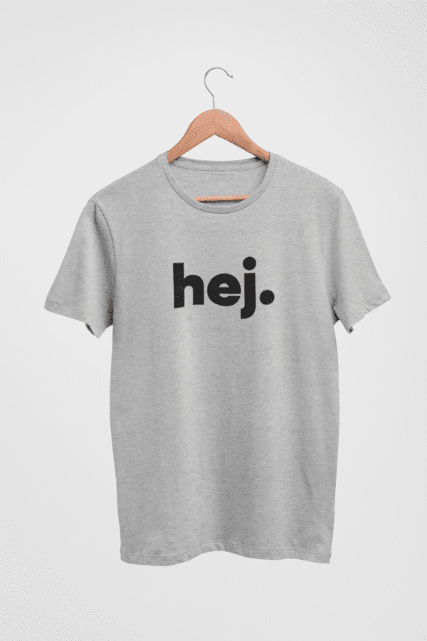 T-Shirt - hej (svart print)