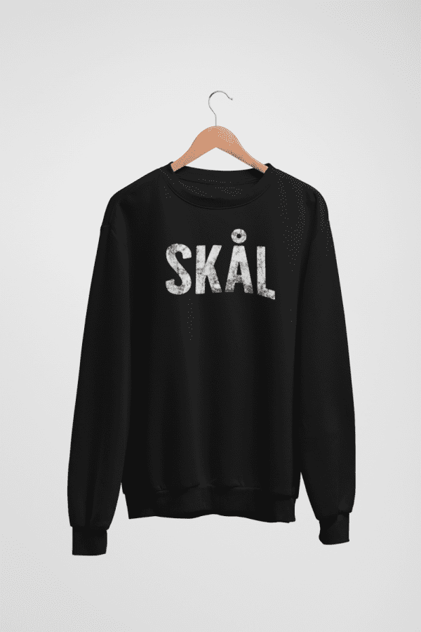 Sweatshirt - Skal (vit print)