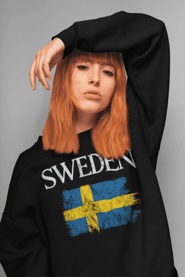 Sweatshirt - Sweden (flagga)