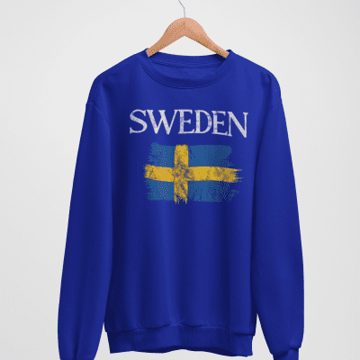 Sweatshirt - Sweden (flagga)