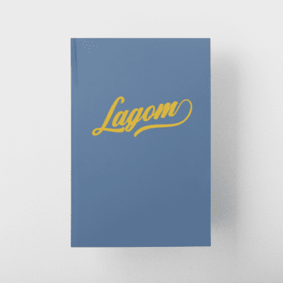 Lagom (Yellow Print) Notebook Journal