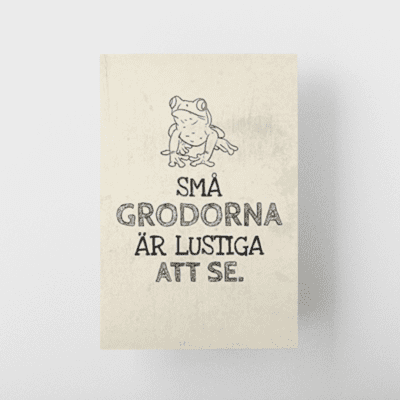 Sma grodorna ar lustiga att se Notebook Journal