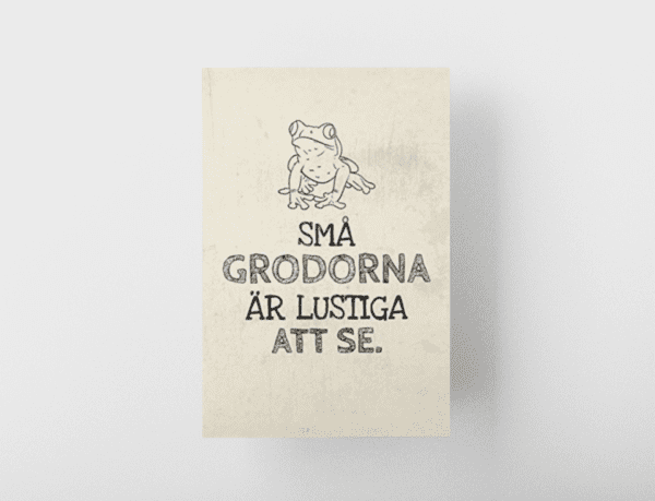 Sma grodorna ar lustiga att se Notebook Journal