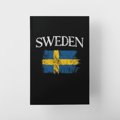 Sweden Swedish Flag Notebook Journal