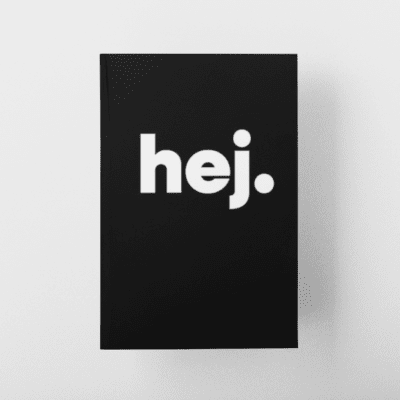 hej (hi in Swedish) Notebook Journal